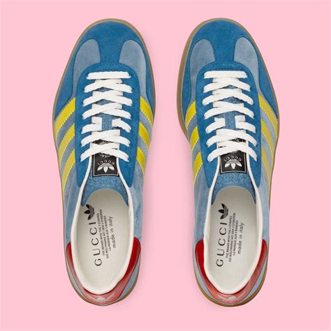 adidas gazelle gucci blue|Adidas and Gucci sneakers.